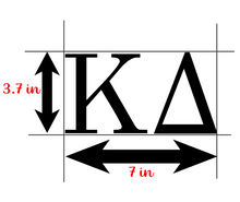 Load image into Gallery viewer, Kappa Delta DAD | Car Decal | Laptop Decal | Transfer Decal | Sorority Vinyl Decal