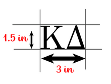Load image into Gallery viewer, Kappa Delta DAD | Car Decal | Laptop Decal | Transfer Decal | Sorority Vinyl Decal