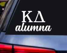 Load image into Gallery viewer, KD Alumna | Kappa Delta | Vinyl Decal | Car Decal | Laptop Decal | Transfer Decal |
