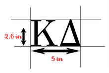 Load image into Gallery viewer, Kappa Delta DAD | Car Decal | Laptop Decal | Transfer Decal | Sorority Vinyl Decal