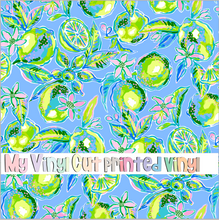 Load image into Gallery viewer, Printed Vinyl &amp; HTV Limes Pattern 12 x 12 inch sheet