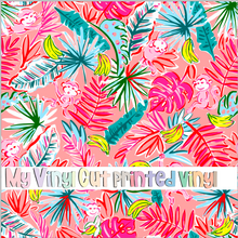 Load image into Gallery viewer, Printed Vinyl &amp; HTV Monkey Around Pattern 12 x 12 inch sheet