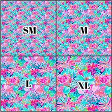 Load image into Gallery viewer, Printed Vinyl &amp; HTV Preppy Paradise E Patterns 12 x 12 inch sheet