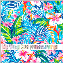 Load image into Gallery viewer, Printed Vinyl &amp; HTV Preppy Beach House L Pattern 12 x 12 inch sheet
