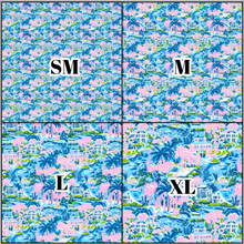 Load image into Gallery viewer, Printed Vinyl &amp; HTV Preppy Beach House Q Pattern 12 x 12 inch sheet