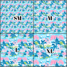 Load image into Gallery viewer, Printed Vinyl &amp; HTV Preppy Beach House T Pattern 12 x 12 inch sheet