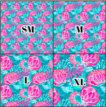 Load image into Gallery viewer, Printed Vinyl &amp; HTV Preppy Coral A Pattern 12 x 12 inch sheet