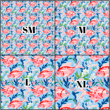 Load image into Gallery viewer, Printed Vinyl &amp; HTV Preppy Fish F Pattern 12 x 12 inch sheet