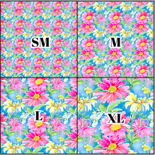 Load image into Gallery viewer, Printed Vinyl &amp; HTV Preppy Floral B Pattern 12 x 12 inch sheet