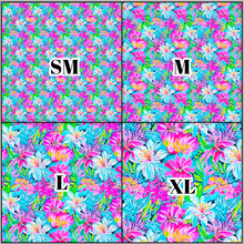 Load image into Gallery viewer, Printed Vinyl &amp; HTV Preppy Florals A Pattern 12 x 12 inch sheet