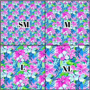 Printed Vinyl & HTV Preppy Florals F Pattern 12 x 12 inch sheet