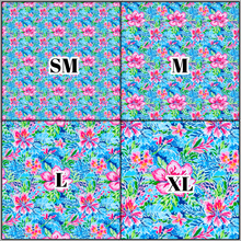 Load image into Gallery viewer, Printed Vinyl &amp; HTV Preppy Florals H Pattern 12 x 12 inch sheet