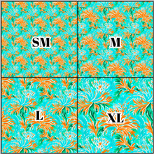 Load image into Gallery viewer, Printed Vinyl &amp; HTV Preppy Florals I Pattern 12 x 12 inch sheet