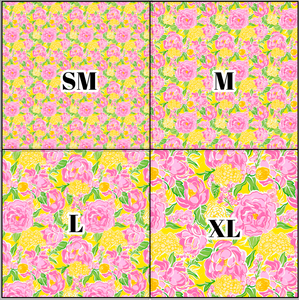 Printed Vinyl & HTV Preppy Florals S Pattern 12 x 12 inch sheet