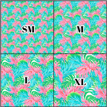 Load image into Gallery viewer, Printed Vinyl &amp; HTV Preppy Fronds K Pattern 12 x 12 inch sheet
