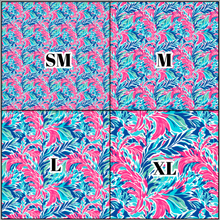 Load image into Gallery viewer, Printed Vinyl &amp; HTV Preppy Fronds R Pattern 12 x 12 inch sheet