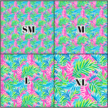 Load image into Gallery viewer, Printed Vinyl &amp; HTV Preppy Fronds S Pattern 12 x 12 inch sheet