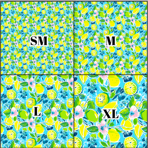 Printed Vinyl & HTV Preppy Fruit F Pattern 12 x 12 inch sheet