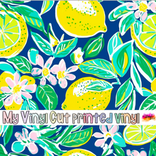 Load image into Gallery viewer, Printed Vinyl &amp; HTV Preppy Fruit H Pattern 12 x 12 inch sheet