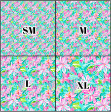 Load image into Gallery viewer, Printed Vinyl &amp; HTV Preppy Paradise B Patterns 12 x 12 inch sheet