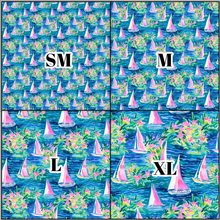 Load image into Gallery viewer, Printed Vinyl &amp; HTV Sailboat A Pattern 12 x 12 inch sheet