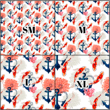 Load image into Gallery viewer, Printed Vinyl, HTV &amp; Waterslide Nautical Anchor Patterns 12 x 12 inch sheet