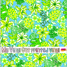 Load image into Gallery viewer, Printed Vinyl &amp; HTV Turtle Green Pattern 12 x 12 inch sheet