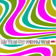 Load image into Gallery viewer, Printed Vinyl | Mod Wavy Stripes G | Permanent Removable Adhesive | Permanent Glitter Adhesive | HTV | Glitter HTV | 12 x 12 inches | ONE Sheet