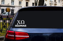 Load image into Gallery viewer, Chi-O Alumna | Chi Omega | Vinyl Decal | Car Decal | Laptop Decal | Transfer Decal |