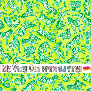 Printed Vinyl & HTV Zebra A Pattern 12 x 12 inch sheet