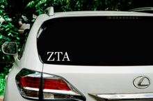 Load image into Gallery viewer, Zeta | Zeta Tau Alpha| Vinyl Decal | Car Decal | Laptop Decal | Transfer Decal |