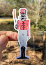 Load image into Gallery viewer, Sticker |  | Nutcracker in Pink | Waterproof Vinyl Sticker | White | Clear | Permanent | Removable | Window Cling | Glitter | Holographic