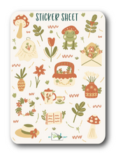 Load image into Gallery viewer, Sticker Sheet 70 Set of little planner stickers Cottagecore