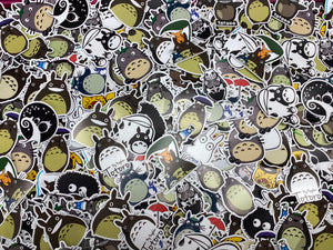 My Neighbor Totoro Assorted Sticker Pack for Water Bottle, iPhone, MacBook, Phone, Phone Case, Laptop, Journal, Skateboard, Bike, Snowboard