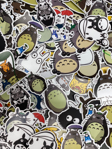My Neighbor Totoro Assorted Sticker Pack for Water Bottle, iPhone, MacBook, Phone, Phone Case, Laptop, Journal, Skateboard, Bike, Snowboard