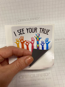 Sticker 43H True Colors Autism Awareness