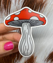 Load image into Gallery viewer, Sticker | 43I | Mushroom | Waterproof Vinyl Sticker | White | Clear | Permanent | Removable | Window Cling | Glitter | Holographic