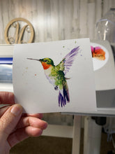 Load image into Gallery viewer, Waterslide Decal Ruby Throated Hummingbird