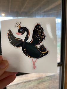 Sticker 2D Black Swan