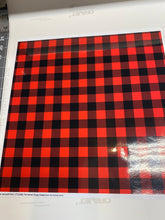 Load image into Gallery viewer, CLEARANCE Printed STATIC CLING Non Adhesive Vinyl Various Patterns 12 x 12 sheet