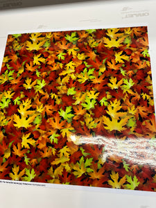 CLEARANCE Printed STATIC CLING Non Adhesive Vinyl Various Patterns 12 x 12 sheet