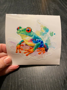 Sticker J2 Watercolor Frog