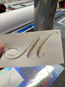 Vinyl Decal Sparkly Glitter Holographic 