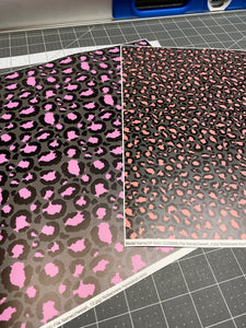 Printed Adhesive Vinyl FUN CHEETAH Pattern Vinyl 12 x 12 inch sheets