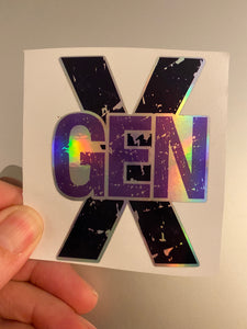 Sticker 1E Gen X Generation X
