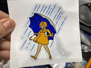 Sticker Salty Girl with Umbrella