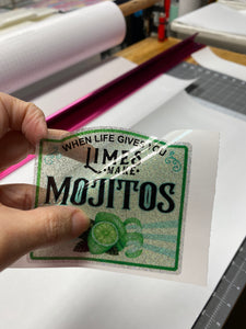Sticker 10E When Life Gives You Limes, Make Mojitos