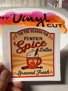 Sticker 41D Pumpkin Spice Latte