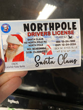 Load image into Gallery viewer, Santa License | Santa Sleigh License | Lost Drivers License | Christmas Decorations | Christmas Eve Tradition
