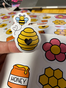 Set of Bee and Beehive images